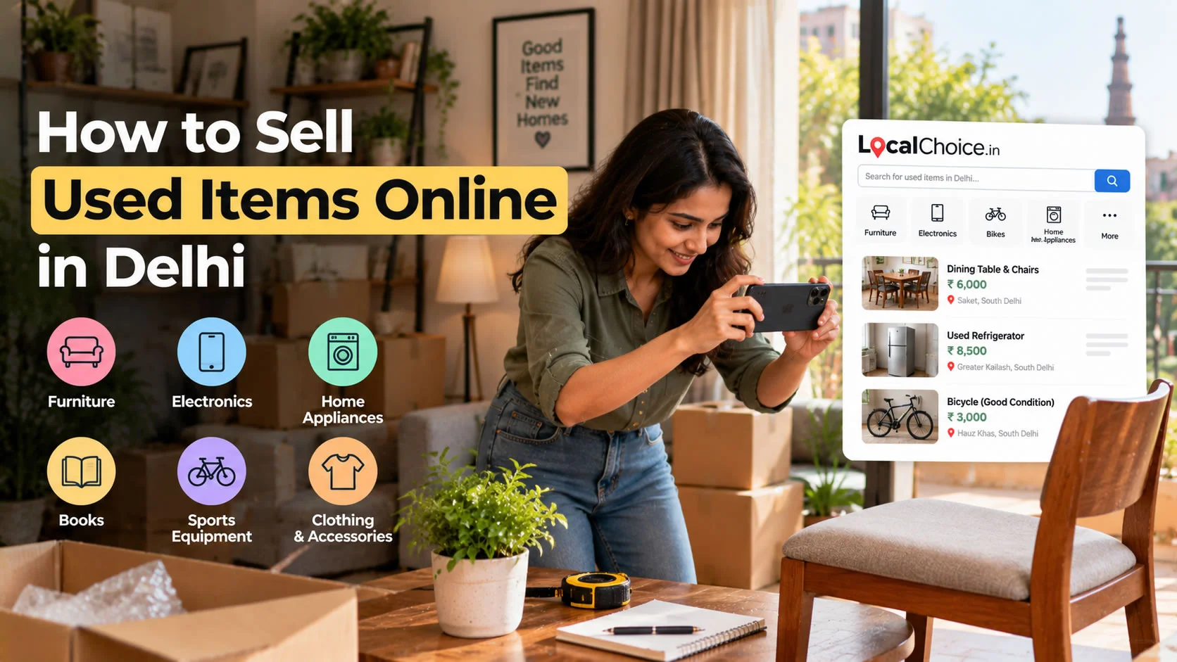 Selling Used Items Online in Delhi